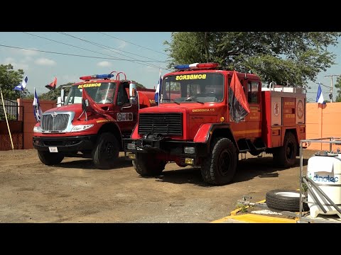 Managua bomberos unidos inauguran una nueva estación de bomberos en Villa Jerusalén
