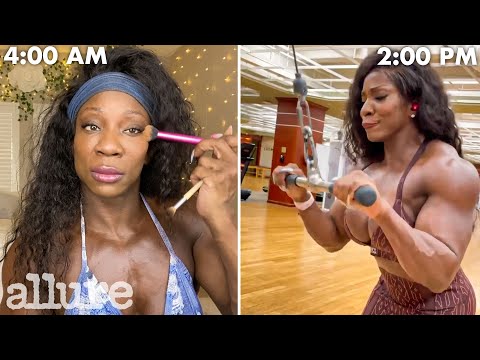 A Pro Bodybuilder's Entire Routine, from Waking Up to Working Out | Allure