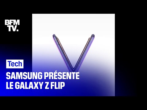 Samsung présente le Galaxy Z Flip, un smartphone pliable tenant dans une poche