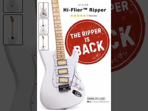 By popular demand, we're bringing back the Hi-Flier Ripper guitar!