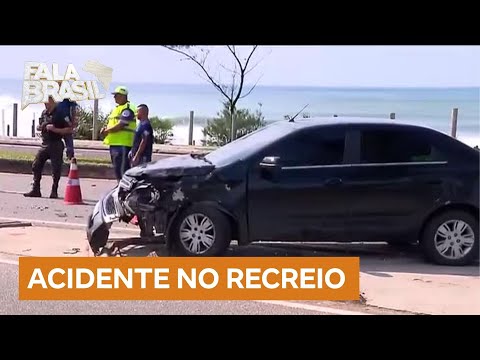 Vídeo: acidente entre carro e mototaxi deixa um morto no Rio de Janeiro