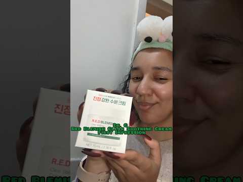 Korean Moisturizer First Impression | Dr.G Red Blemish Cream #gifted