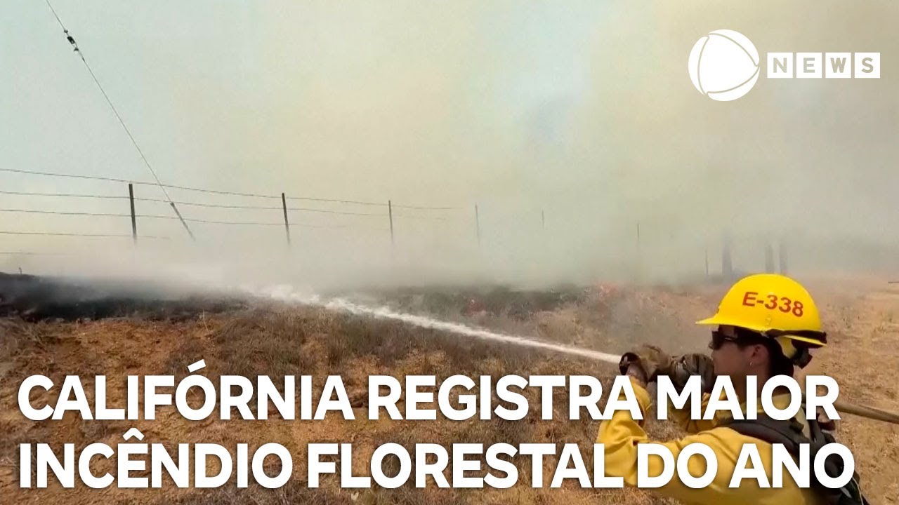 Califórnia registra maior incêndio florestal do ano