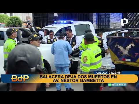 BDP Balacera en el Callao deja dos muertos