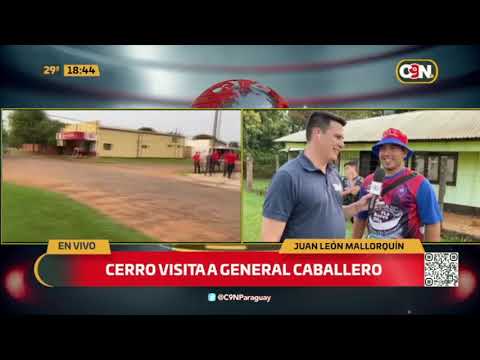 Cerro visita a General Caballero en Juan León Mallorquín