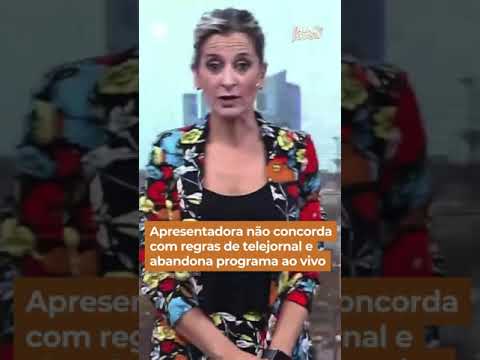 Apresentadora não concorda com regras de telejornal e abandona programa ao vivo #Shorts #FalaBrasil