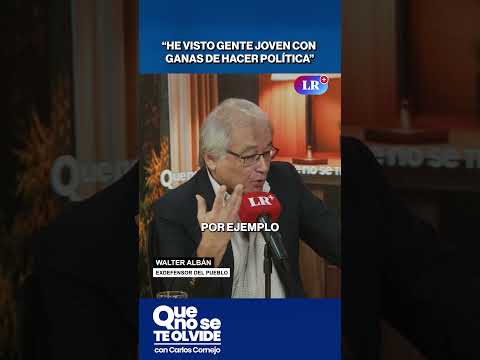 “HE VISTO GENTE JOVEN CON GANAS DE HACER POLÍTICA” #shorts