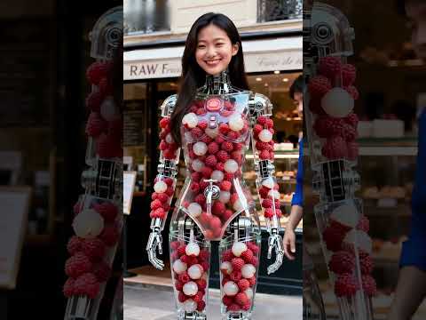 Raspberry & Lychee Jam Dispenser Robot, in Service #futuristic #robot #technology #humanoid #AI