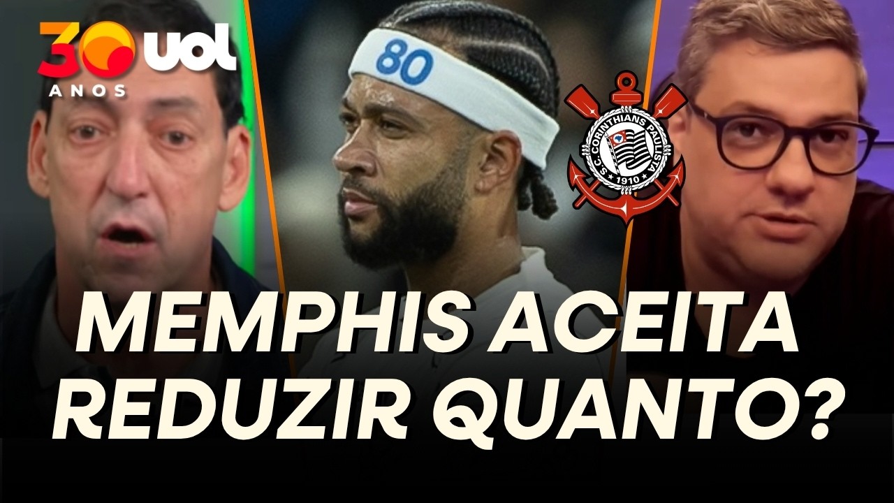 CORINTHIANS QUER SABER QUANTO MEMPHIS ACEITA REDUZIR DOS R$ 6 MILHÕES DE SALÁRIO, DIZ SAMIR CARVALHO