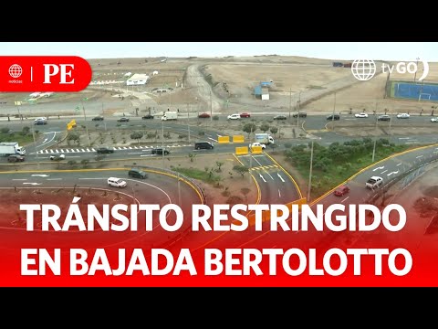 Restringen tránsito en la Bajada Bertolotto | Primera Edición | Noticias Perú