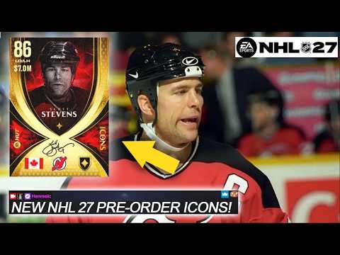 INSANE NEW NHL 27 ICONS! SCOTT STEVENS! (PRE-ORDER INFO)