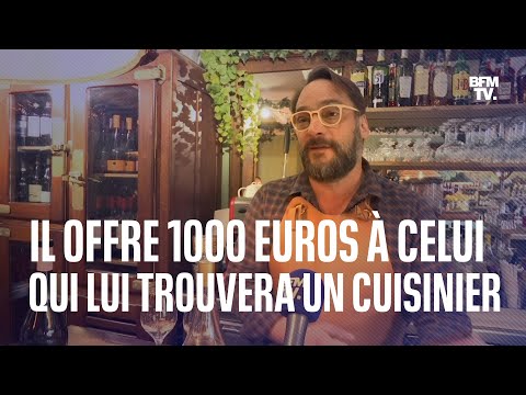 Ce patron d'un restaurant italien offre 1000 euros à celui ou celle qui lui trouvera un cuisinier