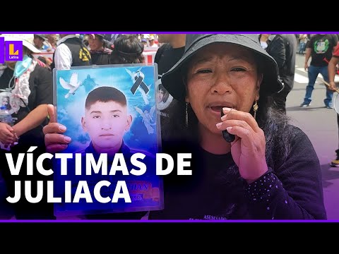 Familiares de las víctimas de las protestas en Juliaca llegan a Lima: Dina Boluarte no quiere irse