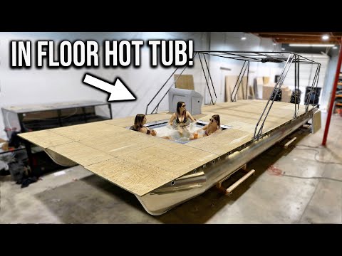 Transforming Sunken Yacht: Pontoon Yacht with Hot Tub