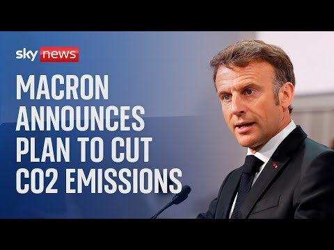 President Macron presents plan to cut CO2 emissions by 2030