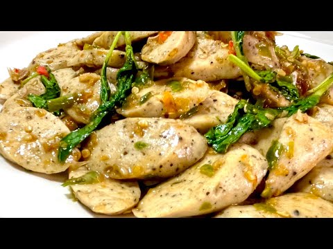 ผัดกระเพราหมูยอ-ผัดออกมาได้อร่ ผัดกระเพราหมูยอ-ผัดออกมาได้อร่