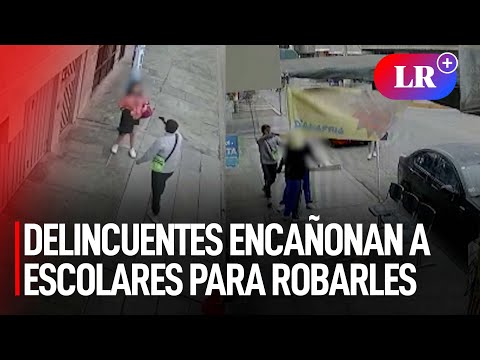 Delincuentes encañonan a escolares para robarles el celular en San Martín de Porres | #LR