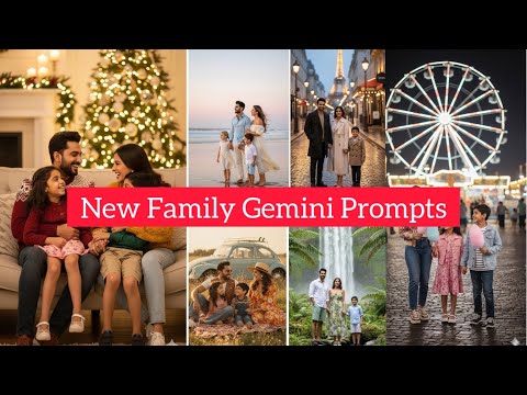 family prompt in gemini | family photo gemini prompt | family photo ai prompt
