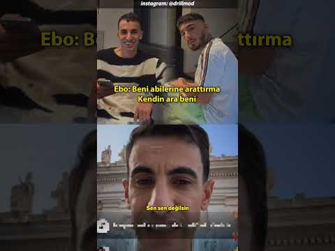 Ebo, Uzi'ye abilerini arattırma kendin beni ara diyerek canlı yayında cevap verdi.