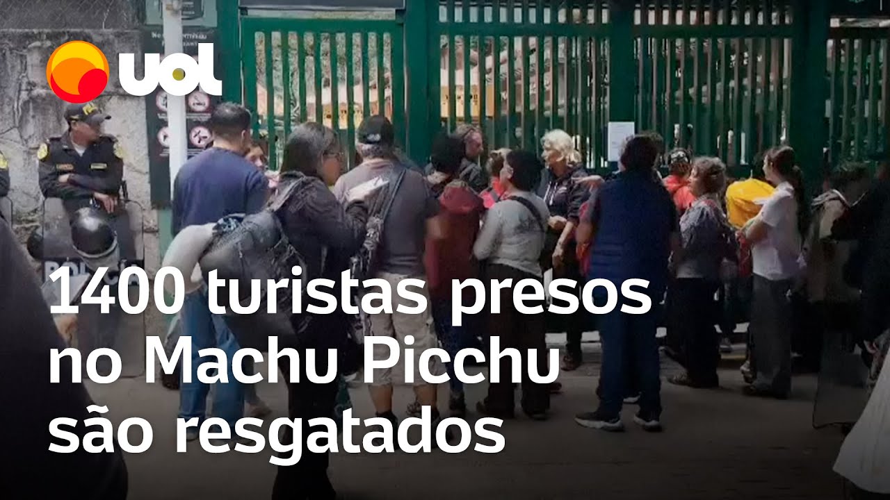 Turistas  são resgatados no Machu Picchu após protestos de moradores; 1400 pessoas ficaram presas