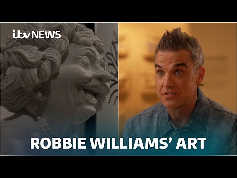 Popstar Robbie Williams reveals how art helped him through mental health battles | ITV News