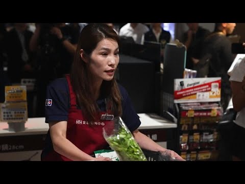 Taipei supermarket stages air raid drill amid annual military exercises | AFP