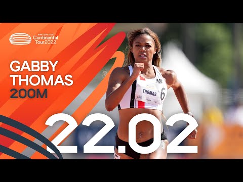 Gabby Thomas beats Prandini and Brown over 200m 🔥 | Continental Tour Gold 2022