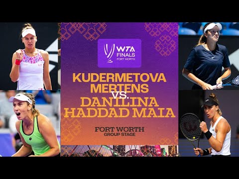 Kudermetova/Mertens vs. Danilina/Haddad Maia | 2022 WTA Finals Group Stage | Match Highlights