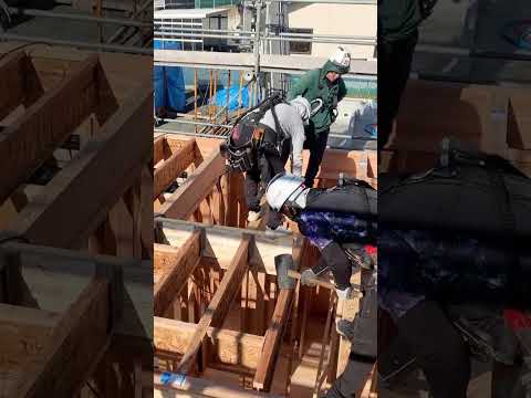 岩手県北上市で高気密高断熱の注文住宅を一日フレーミング(一日上棟)#岩手の家づくり#岩手の注文住宅v#岩手の工務店