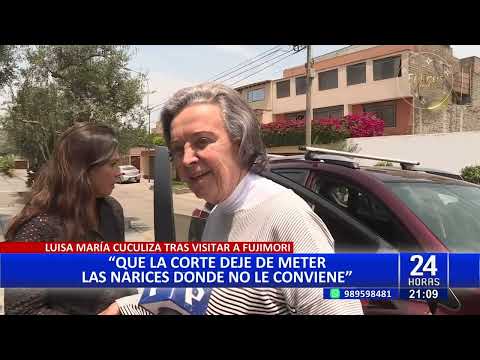 Luisa María Cuculiza visita a Alberto Fujimori y cuestiona postura de la Corte IDH