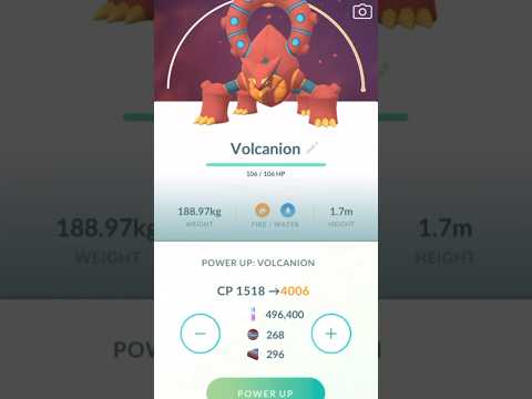ホビーの動画サムネイル - I Powered Up Volcanion to LEVEL 50 In Pokemon Go!!! #shorts #pokemon