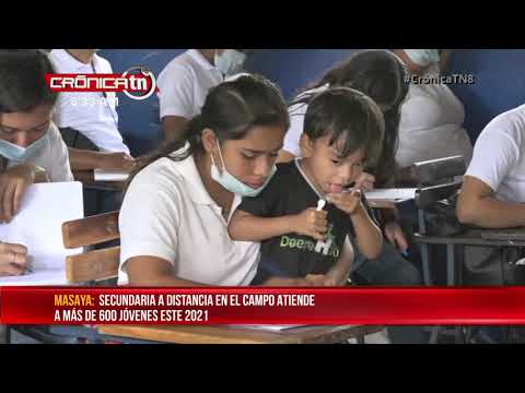 La Concepción, Masaya, apertura clases de secundaria a distancia - Nicaragua