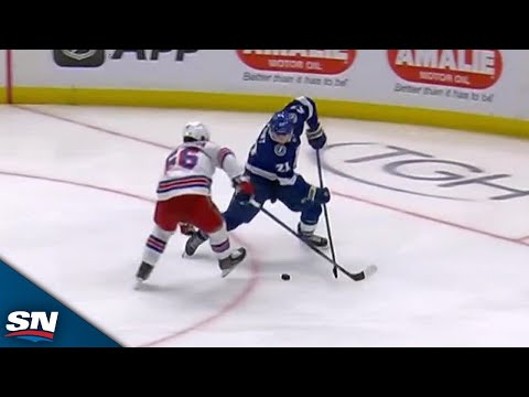 Lightnings Brayden Point Undresses Erik Gustafsson, Pots Second Goal vs. Rangers