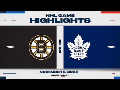 NHL Highlights | Bruins vs. Maple Leafs - November 5, 2024