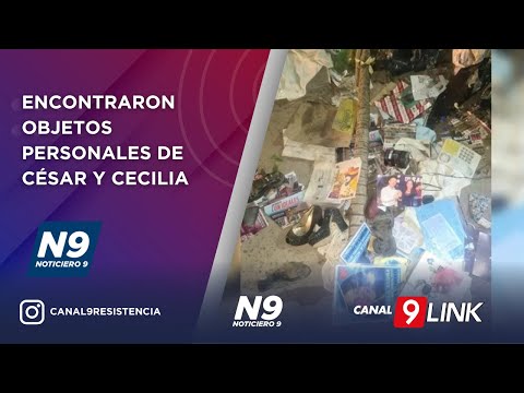 ENCONTRARON OBJETOS PERSONALES DE CÉSAR Y CECILIA - NOTICIERO 9