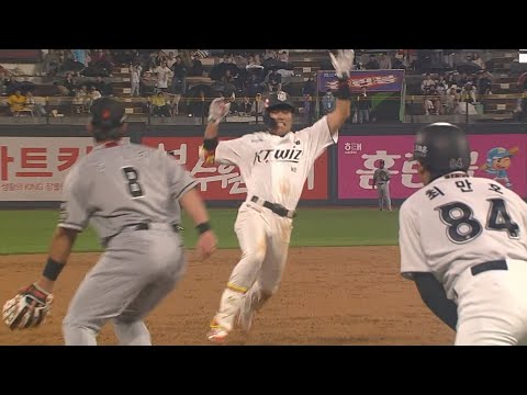 [한화 vs KT] 비를 뚫고 달리는 KT 천성호의 3루타!! | 4.23 | KBO 모먼트 | 야구 하이라이트