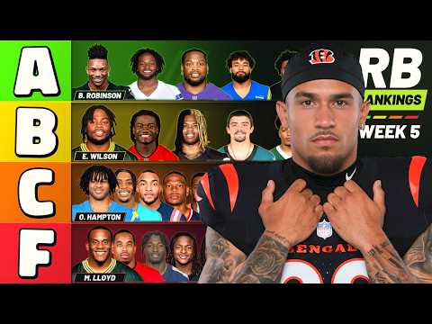 Ranking Every Week 5 Running Back as a Sit or Start artwork