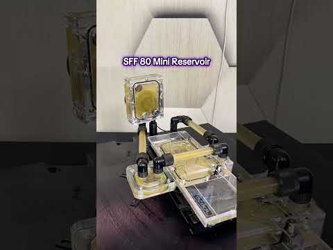 Testing out the #sff 80 mini #reservoir #PC #watercooling