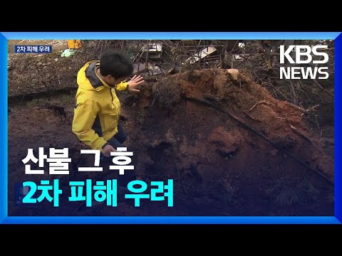 산불 그 후…토사 유출 등 2차 피해 우려 / KBS  2023.04.20.