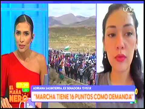 20092024 ADRIANA SALVATIERRA AVANZA LA MARCHA LIDERADA POR EVO MORALES UNO