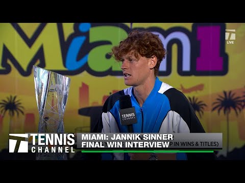 Jannik Sinner Reveals Olympics Goals and What His Miami Open Title & New Ranking Means | Miami Final