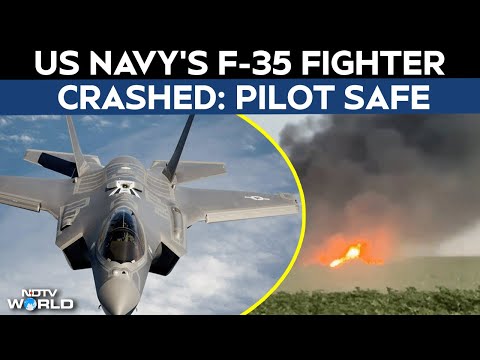 F35 Crash | F-35C Crashes Near A Central California Naval Station, Pilot Ejects