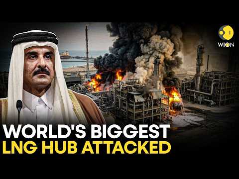 Iran Strikes Gulf LIVE: Iran Strikes World’s Biggest Gas Hub, Fires Erupt In Qatar | WION