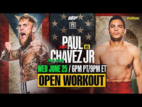 Jake Paul vs Julio Cesar Chavez Jr – LIVE FINAL WORKOUTS