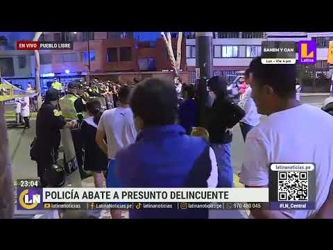 Policía abate a delincuente en Pueblo Libre luego de persecución