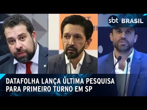 Datafolha mostra Boulos com 29%, Nunes e Marçal com 26%  em SP | SBT Brasil (05/10/24)