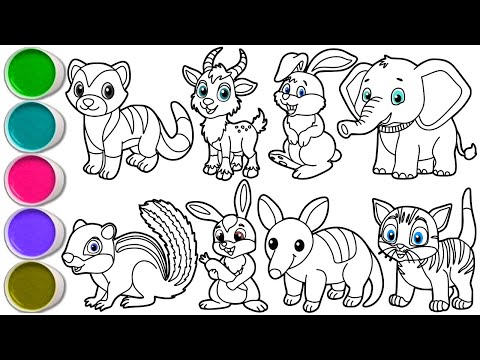 Draw Amazing Animals in Just Minutes - Weasel, Mountain Goat, Rabbit, Elephant, Chipmunk & others