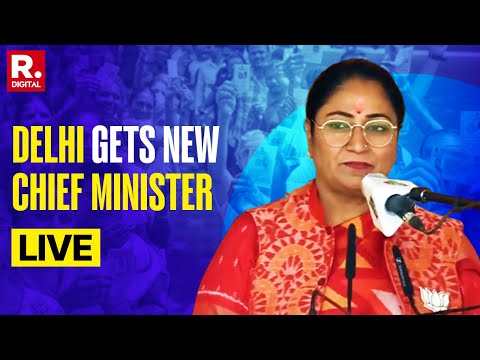 Delhi CM News LIVE | Swearing Ceremony Begins | First-Time MLA Rekha Gupta Takes Oath As CM