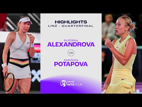 Anastasia Potapova vs. Ekaterina Alexandrova | 2024 Linz Quarterfinal | WTA Match Highlights