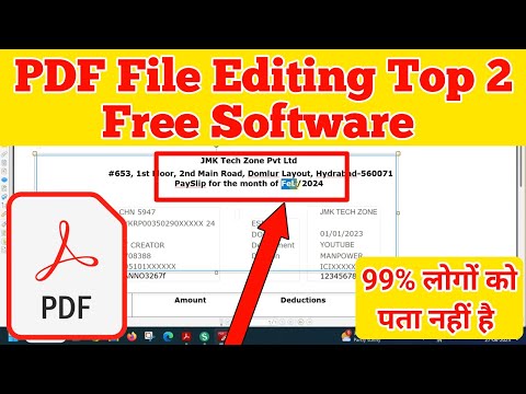 PDF File Editing Top 2 Free Software